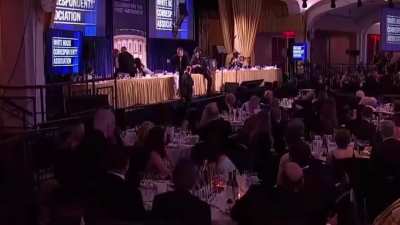 USS CAT evacuating Trump & his wife from the White House Dinner Party