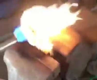 Burning garfield