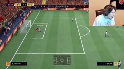 Streamer gets toyed with in his first FIFA game