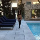 At the pool.