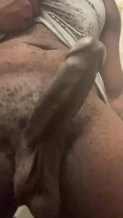 Home from work and throbbing 🍆