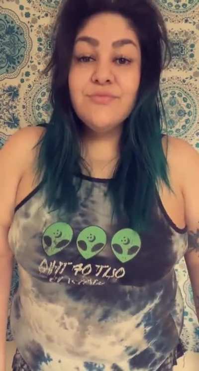 Tits flexing 