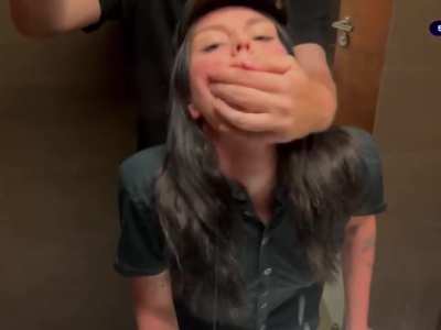 [/r/BestXXXNSFW]Naughty cashier girl does secret doggy style dirty in public