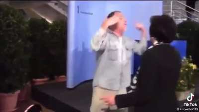 Memed/Controversial Swiss Politician wins election and gets hysterical about his jail time