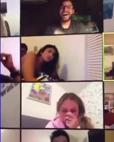 Seriously ? On a zoom call