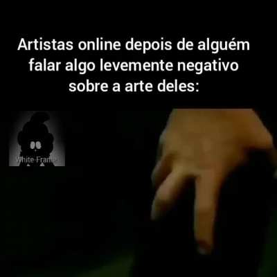 Um meme sobre artistas online...de novo...