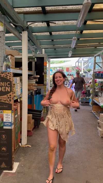 Getting those tits out!