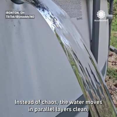 Not a glitch in the Matrix; just laminar flow in action…