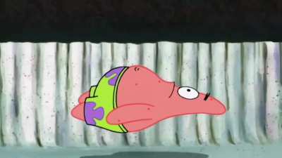 I wonder where Patrick is going.