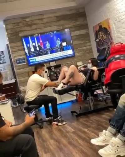 Tattoo art gone wrong.