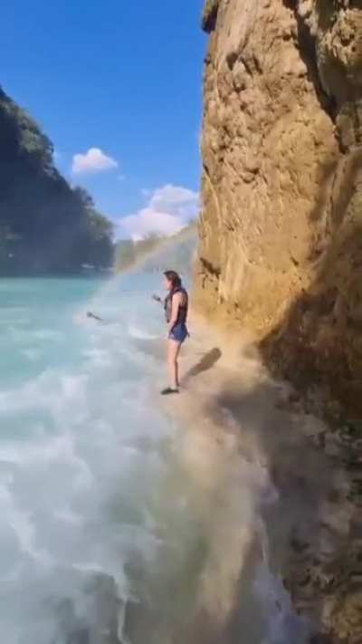 HMRB while I jump into this raging river with only a flotation vest....
