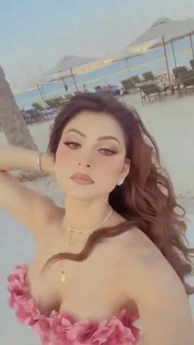 Jizz dump Urvashi Rautela showing off her big bouncy titties 🍆💦🍆💦🍆<wbr>💦