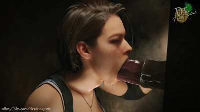 *Wraning Beastality* Jill Valentine sucking Horse cock (Dr. Pineapple Studios) [Resident Evil]