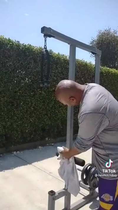 He wiped it