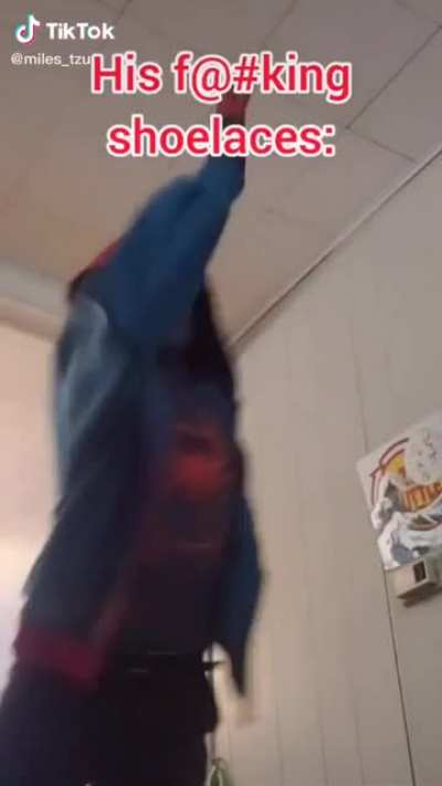 Miles Morales before he Webslings off a building (@miles_tzu)