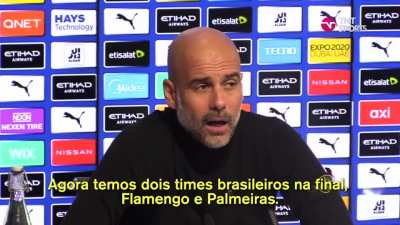Depois daquela resposta do Klopp, agora foi a vez do Guardiola dizer que vai tentar ver a final da Libertadores