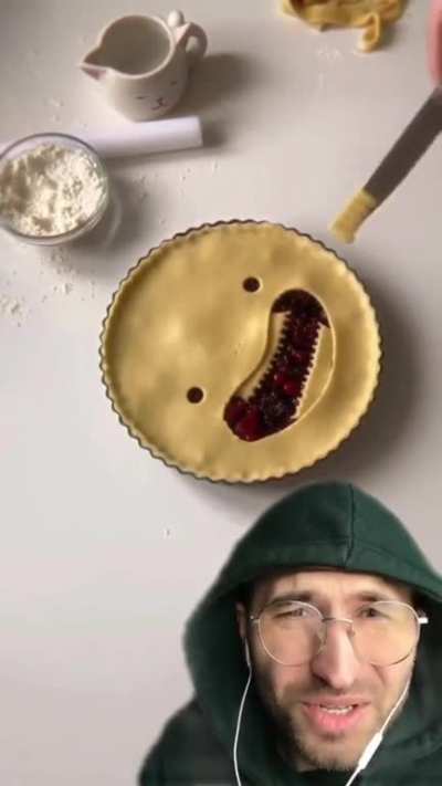 What a cute pie! Wait…