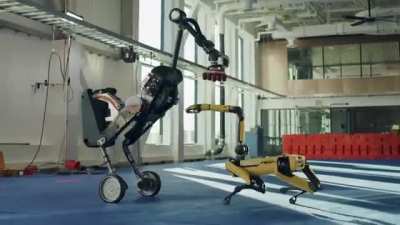 Boston dynamics robot dancing