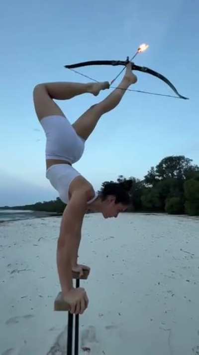 Archery with legs