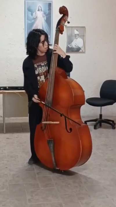 Me practicing to play in my local church like 2 years ago