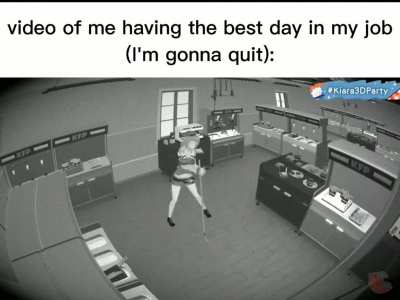 Me on my last day at work:
