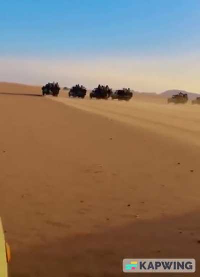 Together we shall ride to Khartoum, shiny and chrome!