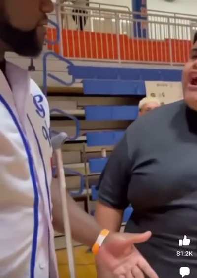 Son catches man looking at his mom‘s butt