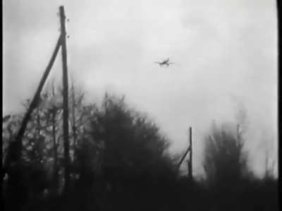 View from the ground of Soviet IS-2 tanks engaged by a Ju 87G armed with 37mm cannon in early 1945