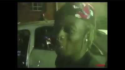 Rocky and Uzi freestyling while metro was playing beats in the car