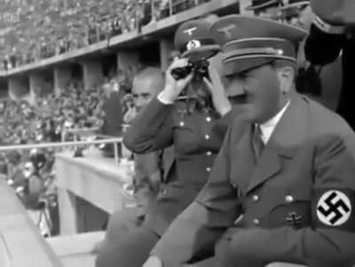 Hitler being high on meth in the 1936 Olympics
