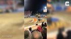 Monster truck does not stick the landing.