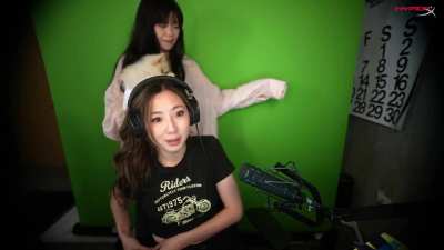 Leslie and Miyoung freezing