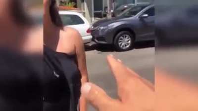 Entitled guy & his wife think it’s okay to hit parked cars while parallel parking