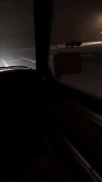 This guy in a costume dancing at night