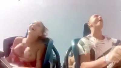 Wardrobe Malfunction On Rollercoaster