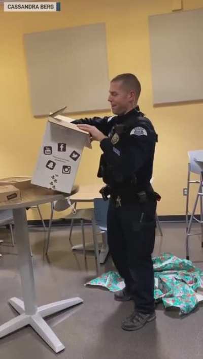 Officer gets stuffed animal that resembles fallen K9