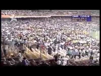 Indian Fans Set Eden Gardens on fire during the 1996 WC Semi Final