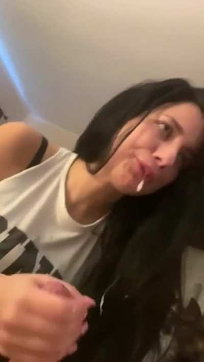 When your boyfriend knows you don't like cum in your mouth, but he does it anyway