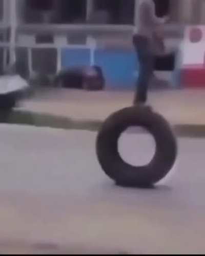 He goes wherever the tyre takes him... godspeed.