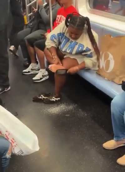 Grating them feet