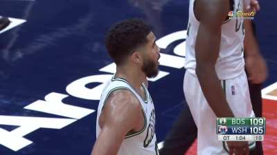 [Highlight] Tatum gets called for a foul on a clean block on Harrell in the clutch
