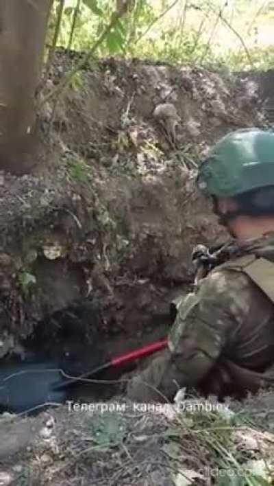 Polish volunteer tired of digging trenches asked to be buried alive, I though about translating it but it would be mostly a different variations of 