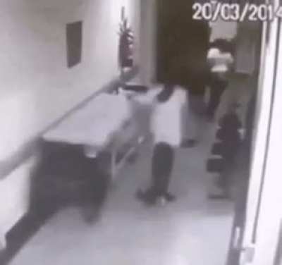 like a bull in a hospital