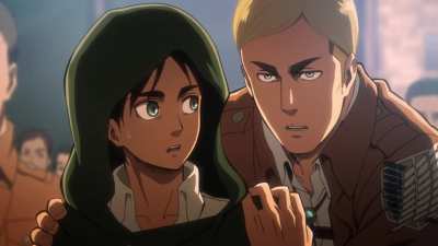 Erwin tells Eren about the Doom Slayer.