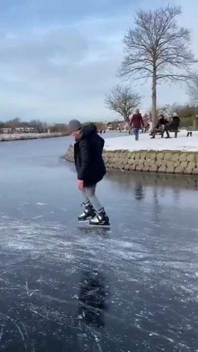 Ice skating