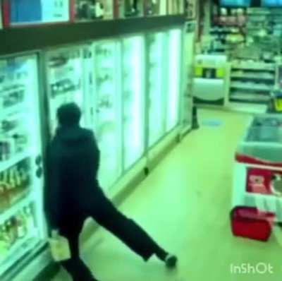 When neo goes to the supermarket.