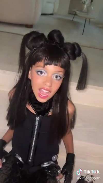North’s new tiktok - she looks so pretty!