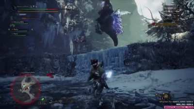Sparky Anjanath boi slips on an invisible banana peel- friend edited in sound effects