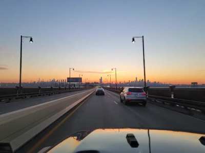 Morning commute sunrise