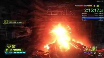 After almost 2 and a half hours into a speedrun (game: Doom Eternal, runner: DraQu)